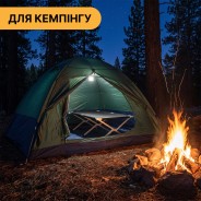 Армійська похідна розкладачка LEOBRO до 150 кг Чорна (LB-MC-B1-BLK)