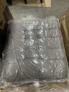 УЦІНКА! Розкладне ліжко (розкладачка) з матрацом і подушкою LEOBRO Grey (LB-FB-A1-GRY)
