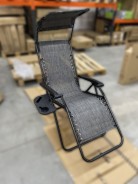 УЦІНКА!! Розкладне крісло шезлонг з козирком LEOBRO Zero Gravity Dark Grey (LB-ZGC-H1-DGR)