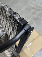 УЦІНКА!Розкладне крісло шезлонг з козирком LEOBRO Zero Gravity Plaid (LB-ZGC-H1-PLD)