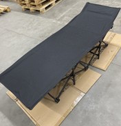УЦІНКА! Туристична похідна розкладачка з Mesh-матрацом LEOBRO Black (LB-CC-L1-BLK)