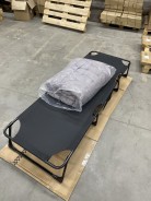 УЦІНКА!! Розкладне ліжко (розкладачка) з матрацом і подушкою LEOBRO Grey (LB-FB-A1-GRY)