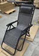 УЦІНКА ! Розкладне крісло шезлонг з козирком LEOBRO Zero Gravity Dark Grey (LB-ZGC-H1-DGR)