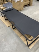 УЦІНКА!!!  Розкладне ліжко (розкладачка) з матрацом і подушкою LEOBRO Black (LB-FB-A1-BLK)