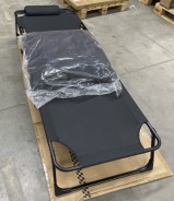 !УЦІНКА! Розкладне ліжко (розкладачка) з матрацом і подушкою LEOBRO Black (LB-FB-A1-BLK)