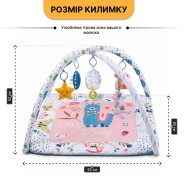 Дитячий розвивальний килимок "Квіткова лама" LEOBRO (LB-1182)