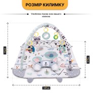 Дитячий розвивальний килимок 4 в 1 "Казкова подорож" з кульками LEOBRO (LB-1189)