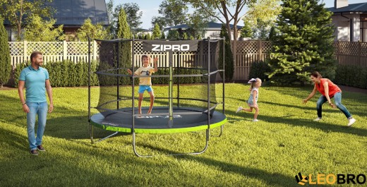 Батут Zipro 252 см с внутренней защитной сеткой Jump Pro 8FT IN - 3