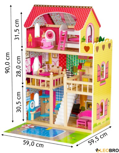 Ігровий будинок з LED RGB підсвічуванням FUNFIT KIDS (3044) - 3