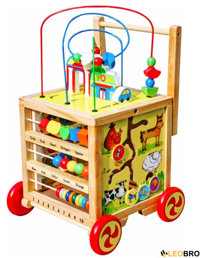 Ігровий розвиваючий бізикуб на колесах FUNFIT KIDS (3887) - 1