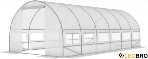 Садова теплиця з вікнами FunFit Garden 18m2 = 600*300*200 (1463) - 2