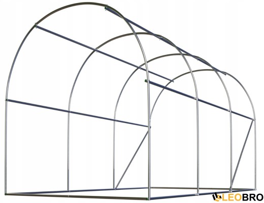 Садовая теплица с окнами Plonos 6m2 Зеленая = 200х300х200 см (4910-A) - 4