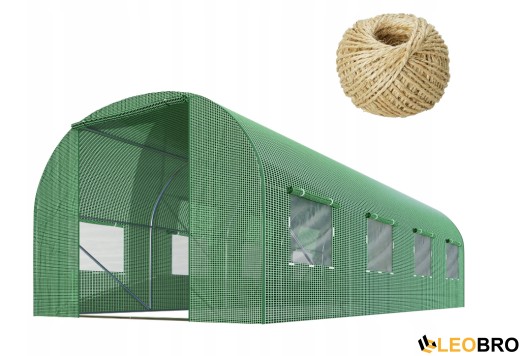 Садова теплиця з вікнами Plonos 9m2 Зелена = 200х450х200 см (4915-A) - 1