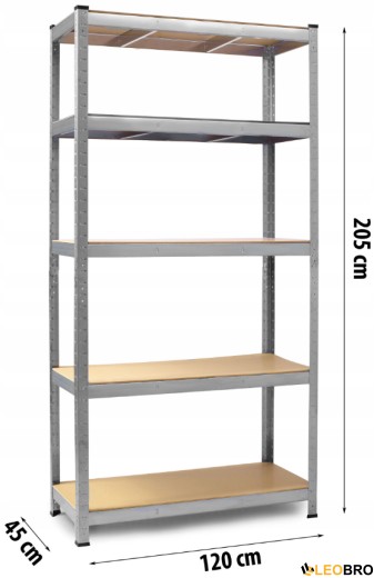 Стеллаж Humberg 205 x 120 x 45 см (HR-850) - 2