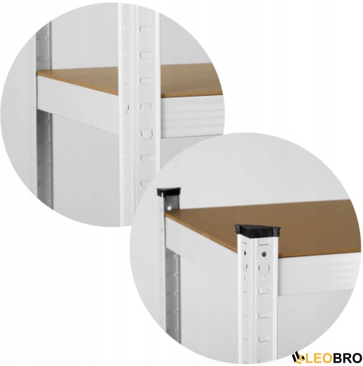 Стелаж Humberg White 150 х 75 х 30 см (HR-841) - 4