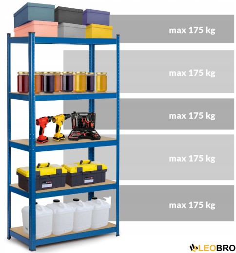 Стелаж Humberg Blue 180 х 90 х 30 см (HR-845) - 3