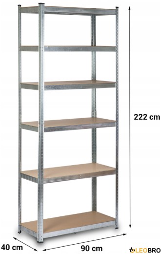 Стелаж Humberg 222 х 90 х 40 см (HR-814) - 6