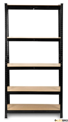 Стелаж FunFit 150 х 75 х 30 см Black (3780) - 2