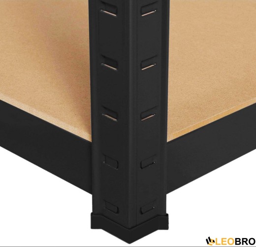 Стелаж FunFit 150 х 75 х 30 см Black (3780) - 5