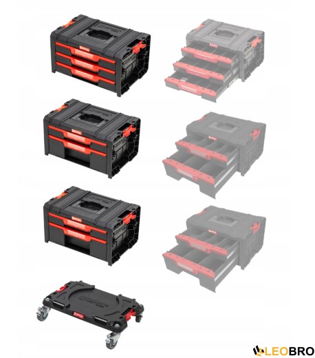 Набір ящиків для інструментів Qbrick System PRO Drawer Workshop Set 1 (5901238258117) - 3