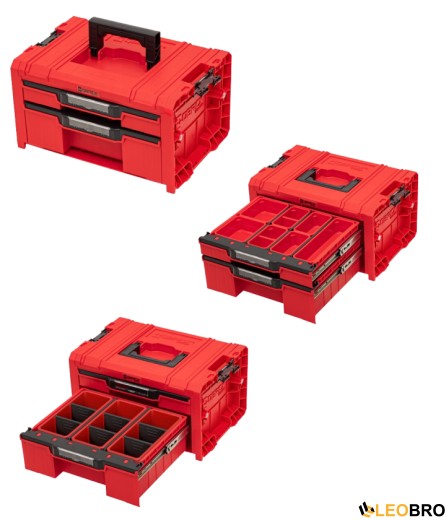 Набір інструментів для ящиків Qbrick System PRO Drawer Workshop Set 3 2.0 RED (5901238258353) - 3