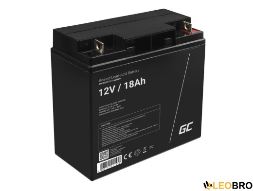 AGM Акумулятор Green Cell VRLA 18Ah 12V (AGM09) - 1