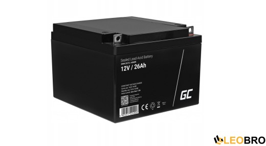 AGM Акумулятор Green Cell VRLA 26Ah 12V (AGM35) - 1