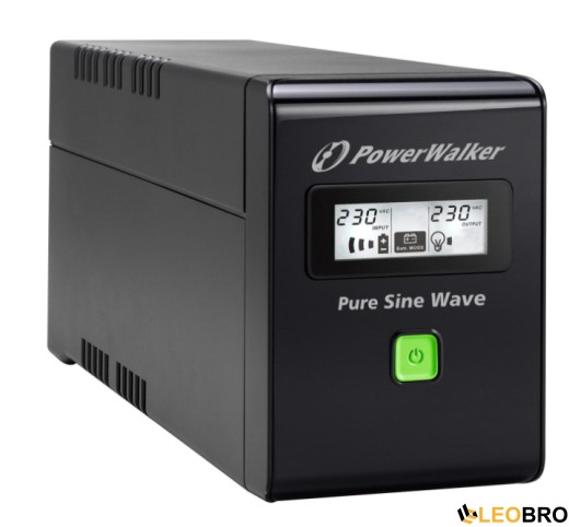 ДБЖ/Безперебійник Power Walker VI800 SW 800VA/480W (VI 800 SW) Чистий синус - 3