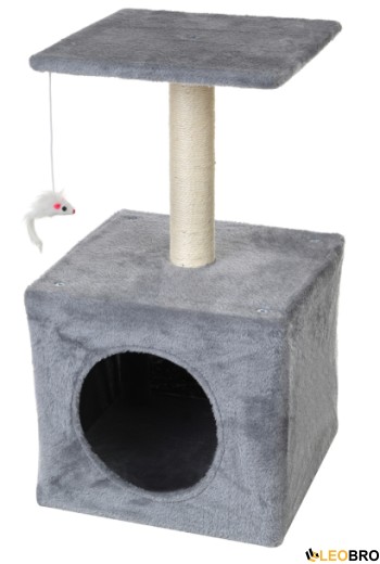 Когтеточка трехуровневая FunFit home&office (Сера) (2762) - 1