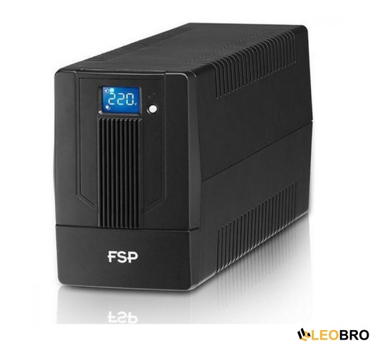 ДБЖ/Безперебійник FSP iFP 800 (800VA/480W, 2x розетки, LCD) - 1