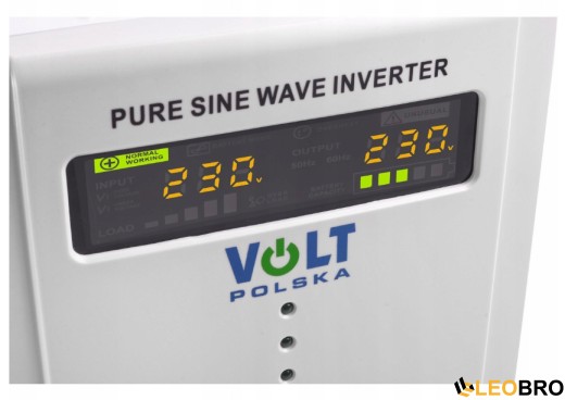Гібридний ДБЖ/інвертор Volt Polska SINUS PRO 2000 E 12/230V 1250/2000W (3SP092012E) - 5