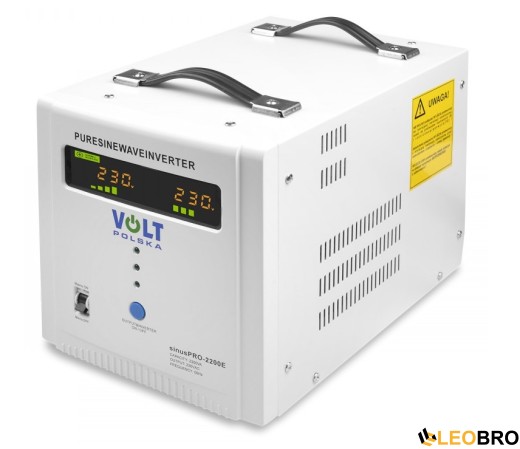 Гібридний ДБЖ/інвертор Volt Polska SINUS PRO 2200 E 12/230V 1600/2200W (3SP092212E) - 1