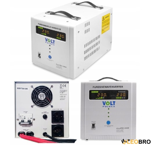 Гібридний ДБЖ/інвертор Volt Polska SINUS PRO 2200 E 12/230V 1600/2200W (3SP092212E) - 2