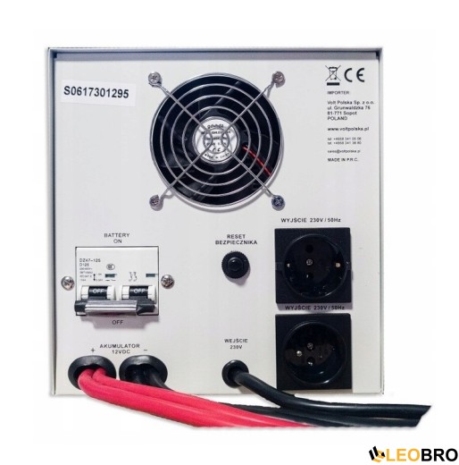 Гібридний ДБЖ/інвертор Volt Polska SINUS PRO 2200 E 12/230V 1600/2200W (3SP092212E) - 3