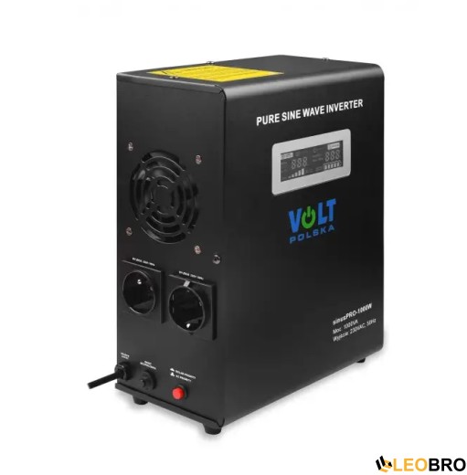 Гібридний ДБЖ/інвертор Volt Polska SINUS PRO 1000 W 12/230V 700/1000W (3SP100012W) - 1