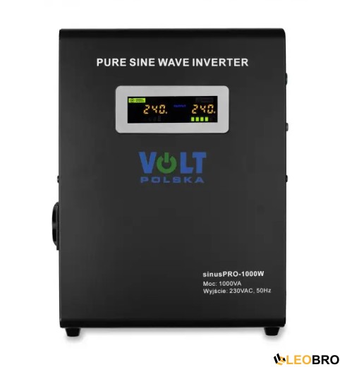 Гібридний ДБЖ/інвертор Volt Polska SINUS PRO 1000 W 12/230V 700/1000W (3SP100012W) - 2