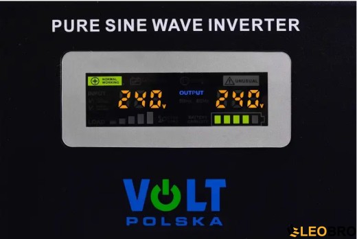 Гібридний ДБЖ/інвертор Volt Polska SINUS PRO 1000 W 12/230V 700/1000W (3SP100012W) - 5