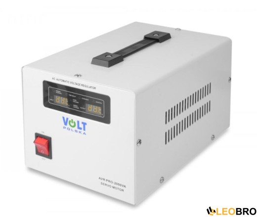 Стабілізатор напруги Volt Polska AVR PRO 2000VA 3% SERVO (5AVRZP2000) - 1