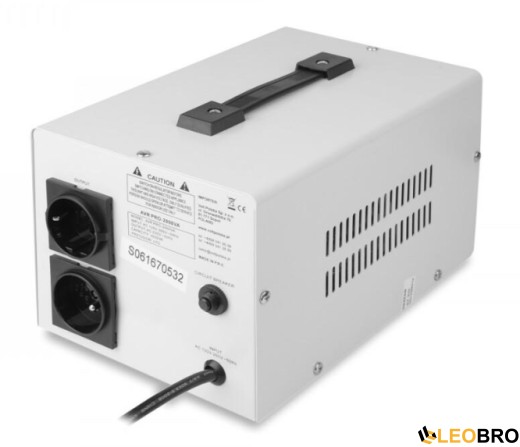 Стабілізатор напруги Volt Polska AVR PRO 2000VA 3% SERVO (5AVRZP2000) - 2