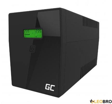 ДБЖ/Безперебійник Green Cell UPS 1500VA/900W (UPS04) - 1