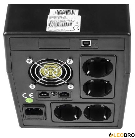ДБЖ/Безперебійник Green Cell UPS 1500VA/900W (UPS04) - 3