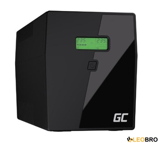 ДБЖ/Безперебійник Green Cell 2000VA/1400W (UPS09) Чистий синус - 1