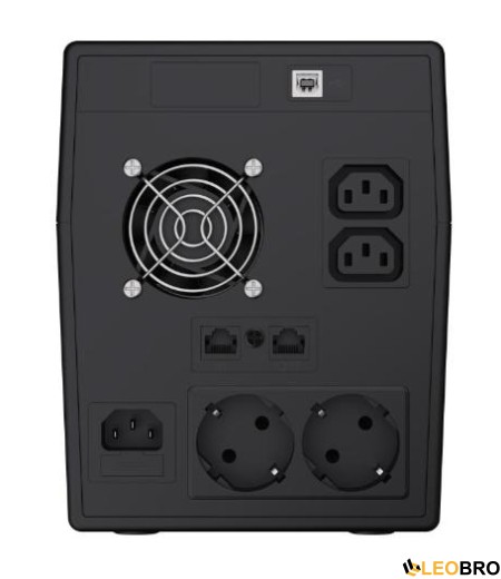 ДБЖ/Безперебійник Green Cell 2000VA/1400W (UPS09) Чистий синус - 2