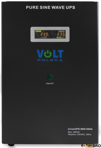 ДБЖ/Безперебійник VOLT SINUS UPS 800 500/800W + AKU 55Ah (3SR800WA55) - 4