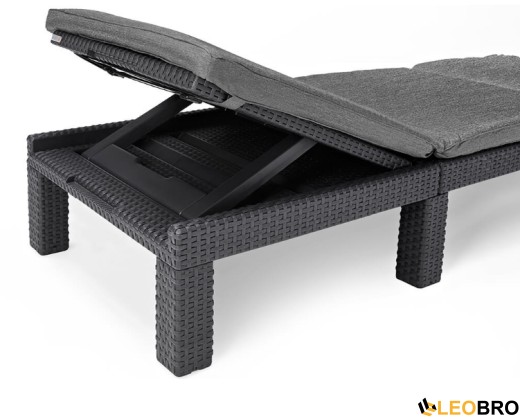 Шезлонг Keter DAYTONA DELUXE (Графіт) (3179) - 7