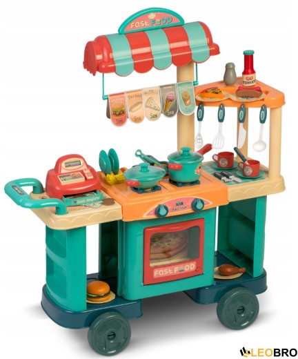 Ігрова дитяча кухня на колесах Ricokids (773000) - 7