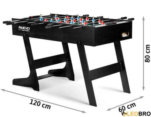 Футбольний стіл розкладний Neo-Sport NS-803 121 x 61 x 80 см (180300) - 7