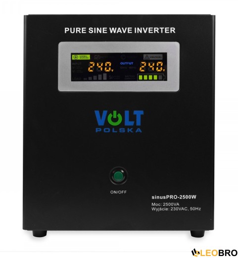 Гібридний ДБЖ/інвертор Volt Polska SINUS PRO 2500 W 24/230V 1800/2500W (3SP250024W) - 3