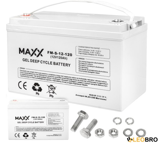 Гелевий Акумулятор 120Ah 12V 4SUN MAXX GEL DEEP CYCLE (12-FM-S-120) - 2