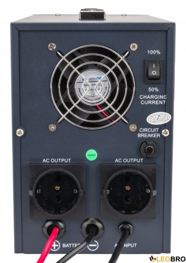 Гібридний ДБЖ/інвертор Powermat 800 VA 12/230V 640W/800VA (PM-UPS-800MP) - 3